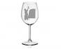 dárek pro muže, vinaře - sklenička na víno s vybroušeným obrázkem